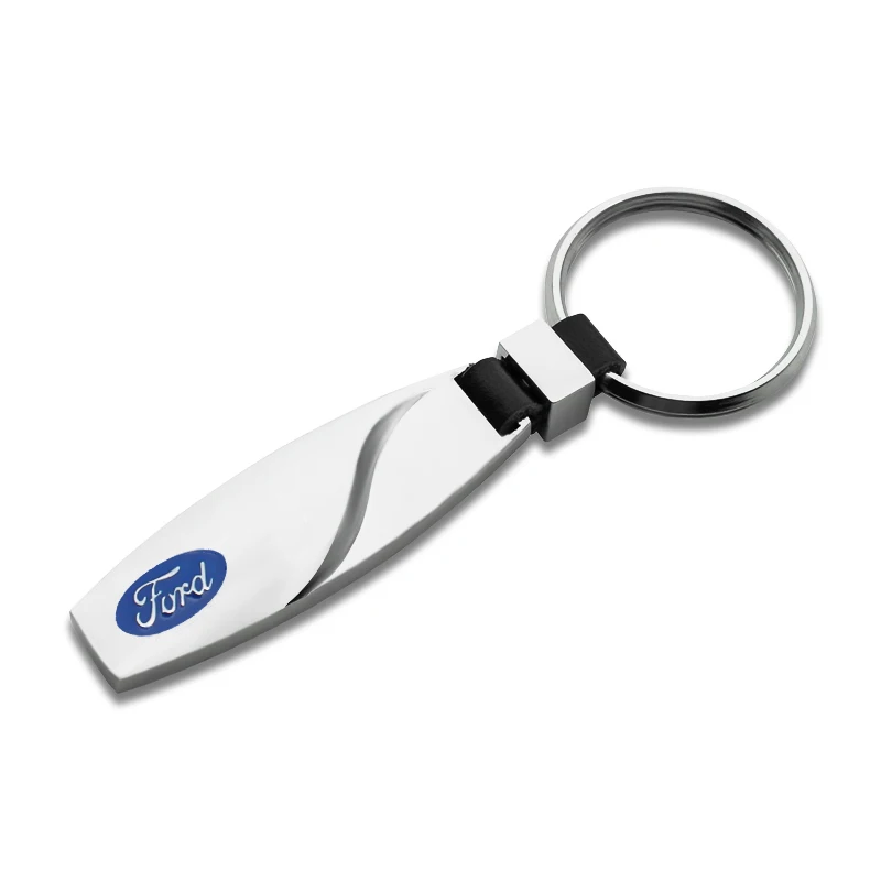 Porte-clés de voiture en métal 3D, 1 pièce, accessoires pour Ford Focus Mondeo Kuga Fiesta MK7 Explorer Edge 2 4 MK2