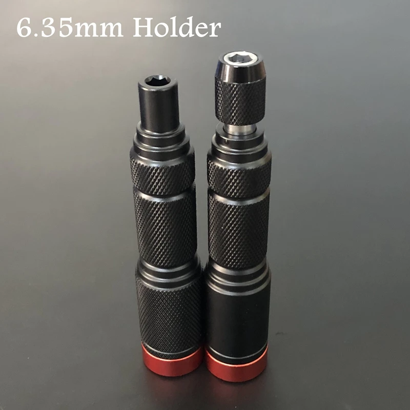 Quick Release 1/4 Inch Hex Shank 6.35mm Screwdriver Bit Holder Aluminum alloy DIY tool manual handle