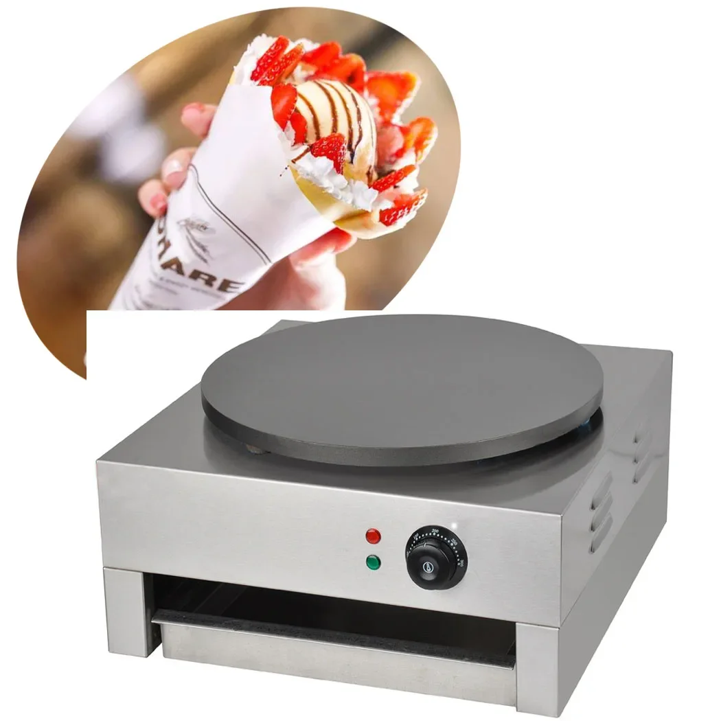 

Professional Crepe Maker Machine, Double Plates, Non-Stick Crepes, Crepera