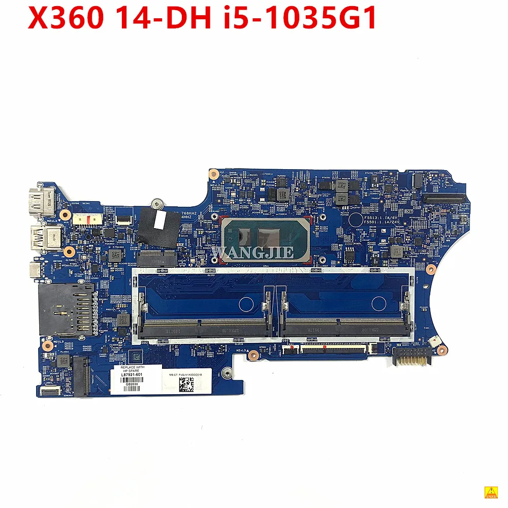 

Материнская плата для ноутбука HP Pavilion X360 14-DH SRGKG i5-1035G 1 CPU L87921-601 L87921-001 системная плата 100% протестирована