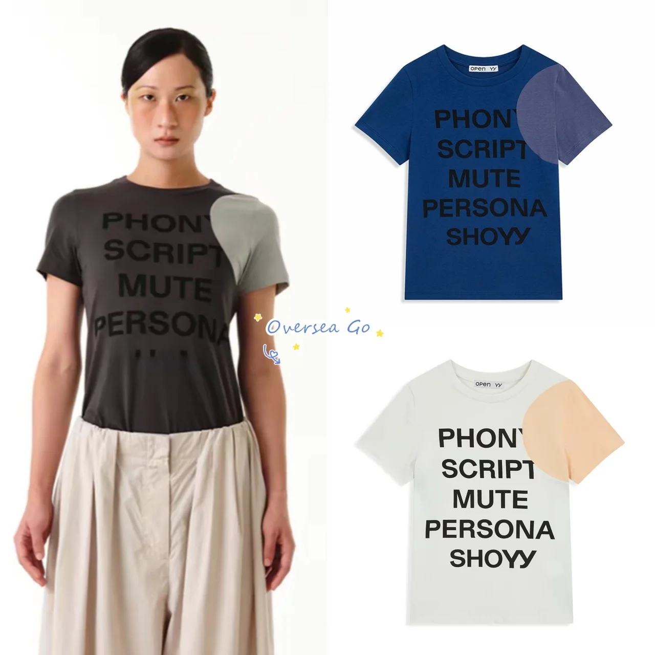 

Summer New Polka Dot Letter Print round Neck Short Sleeve T-Shirt Women's Top Open YY 26 Cotton Comfortable Breathable Sweat ...