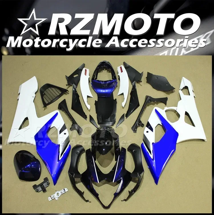 

4Gifts Injection Mold New ABS Fairings Kit Fit for Suzuki 1000 K5 2005 2006 05 06 Bodywork Set Custom Blue + Tank Cover