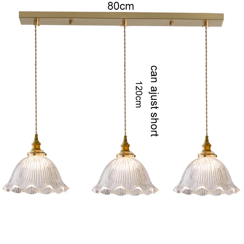 Moderne Glazen Hanger Licht Eetkamer Retro Kroonluchter Creatief Hangend Licht Transparante Lampenkap Voor Restaurant Lamp Plafond hanglamp keuken hanglampen eetkamer vintage verlichting goud glas