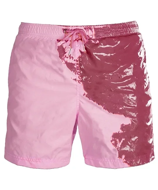 2024 Summer Warm-feeling Color-changing Shorts,Swimming Trunks Change Color When Exposed To Water, Beach Shorts