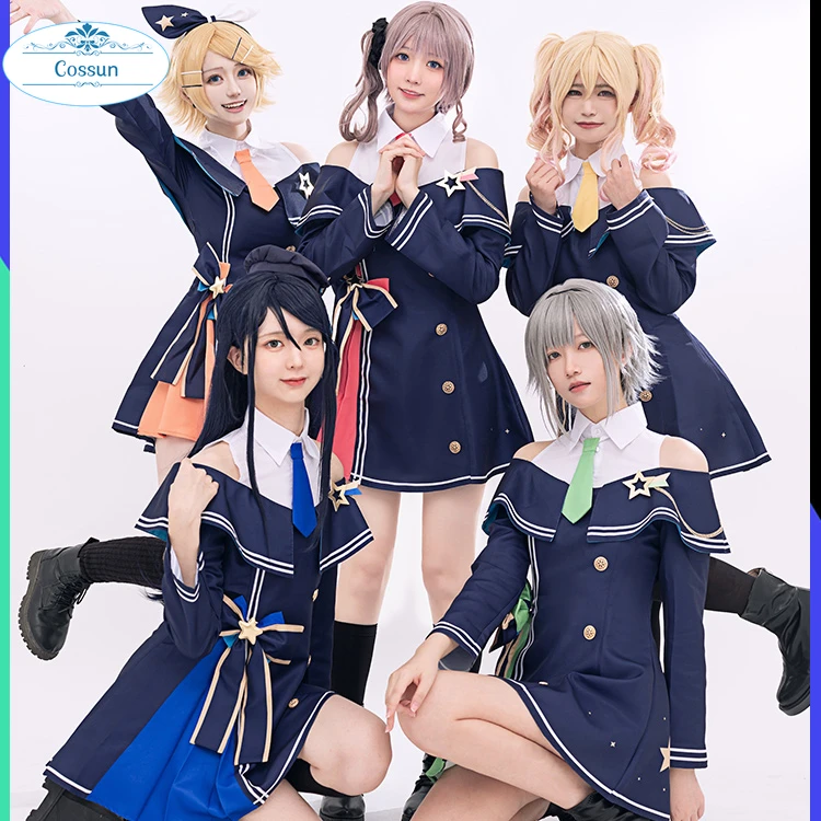 PJSK Leo/need Cosplay Costumes Project Sekai Hoshino Ichika / Tenma Saki /Mochizuki Honami / Hinomori Shiho / Rin Cosplay Dress