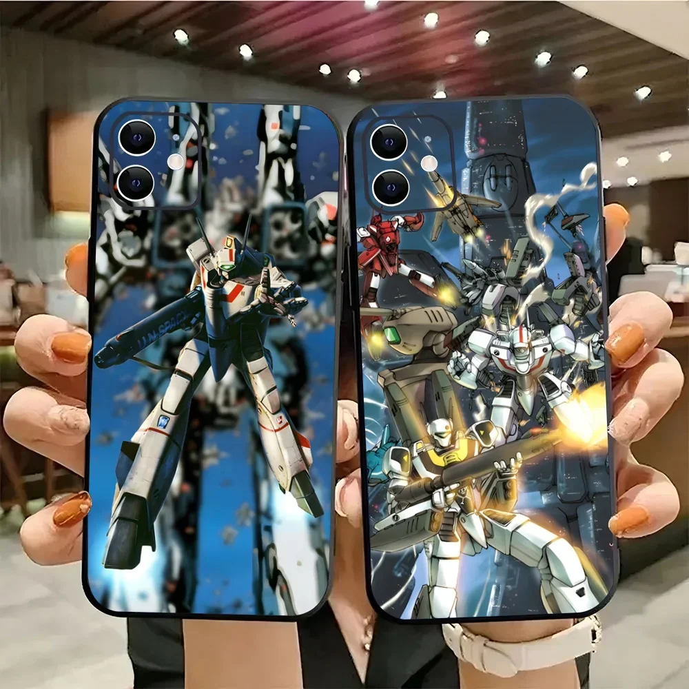 1pc R-Robotech Macross Phone Case Silicone Soft For IPhone 16 15 14 13 12 11 Plus Pro Max Plus