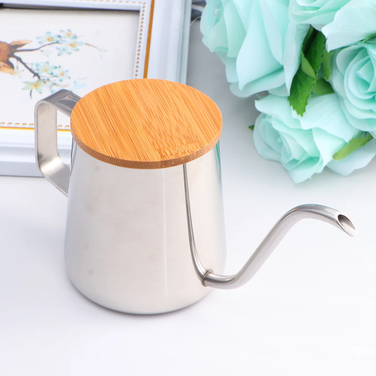 

350 Ml Coffee Pot Stainless Steel Kettle Scratch Resistant Rust Proof Handheld Kitchen Bar Accessories