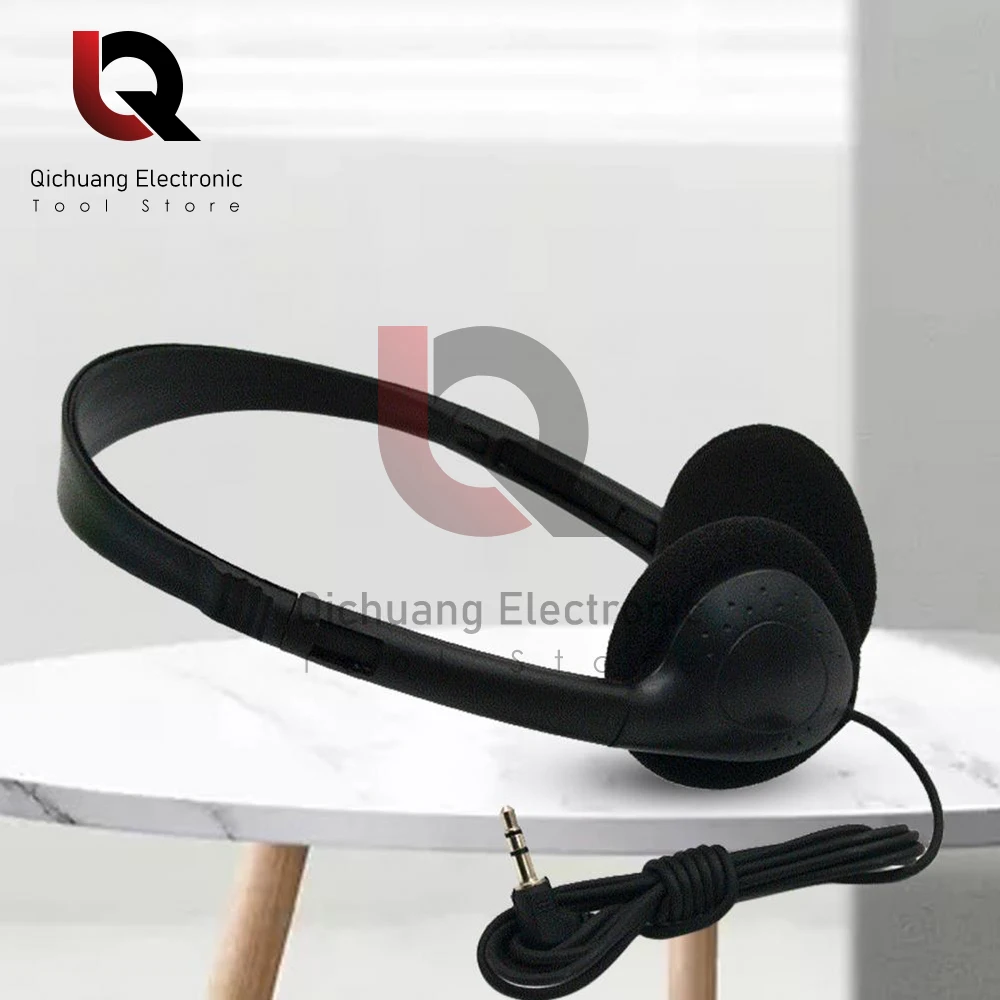 Comfortable Wearing Noise Reduction ABS Portable Headphone Wired Headset Earbud Stereo 3.5mm Clear HiFi Gaming Headphones