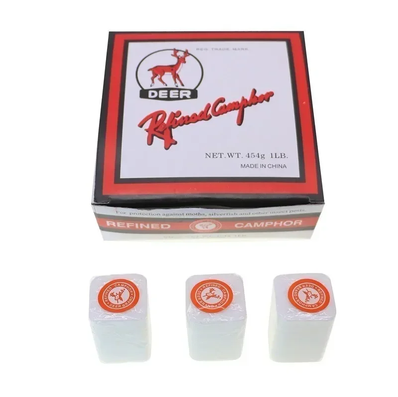 8pcs/lot Deer Brand Refined Camphor Tablets/blocks Natural Mothballs Pure Wardrobe Insect Prevent Repellent Use