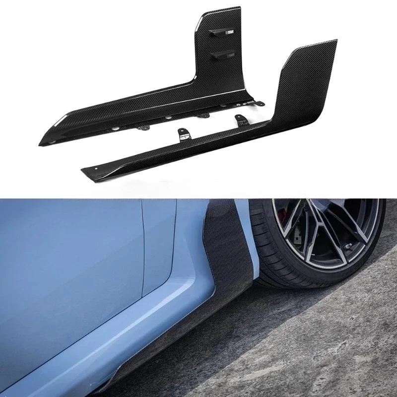 For  M2 G87 MP Style Prepreg Carbon Fiber Side Skirt Extension 2023 +