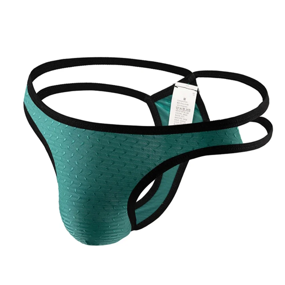 Strings élastiques taille basse pour hommes, sous-vêtements sexy en dentelle, string creux, culottes en poudre Sissy, caleçons ultra-fins respirants