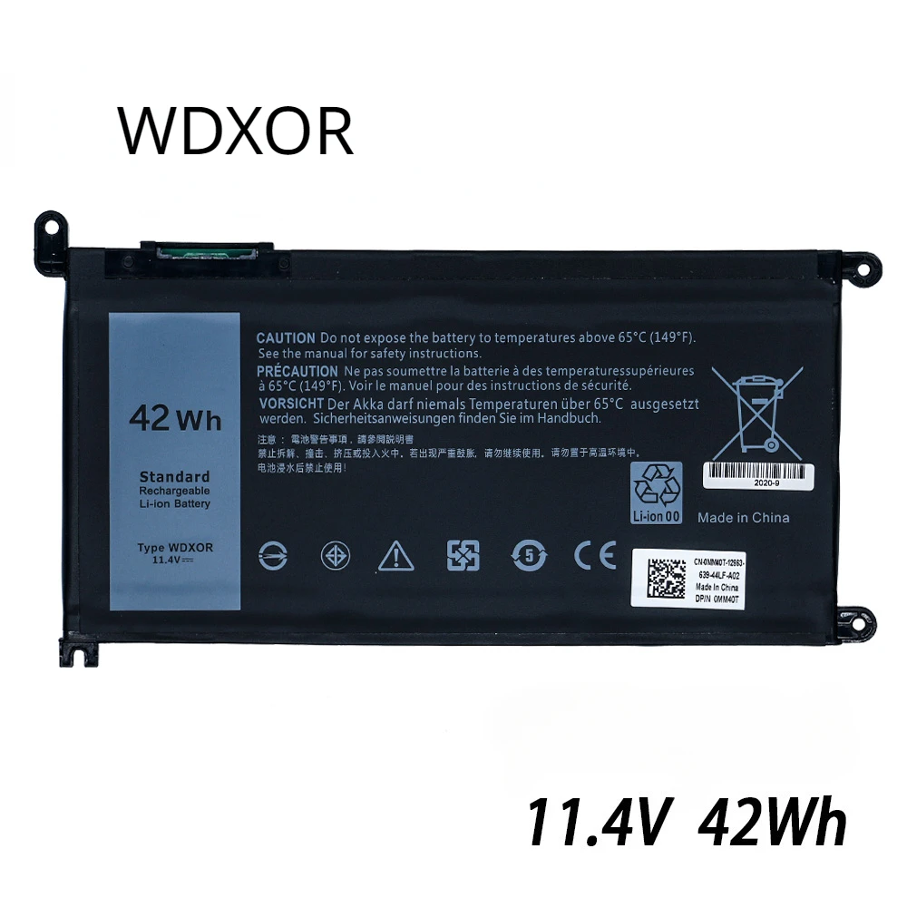 

WDXOR Battery For Dell Inspiron 13 5000 5368 5378 7368 7378 14 7000 7560 7460 5468 15 7560 5538 5567 5568 P61F T2JX4 3CRH3 WDXOR