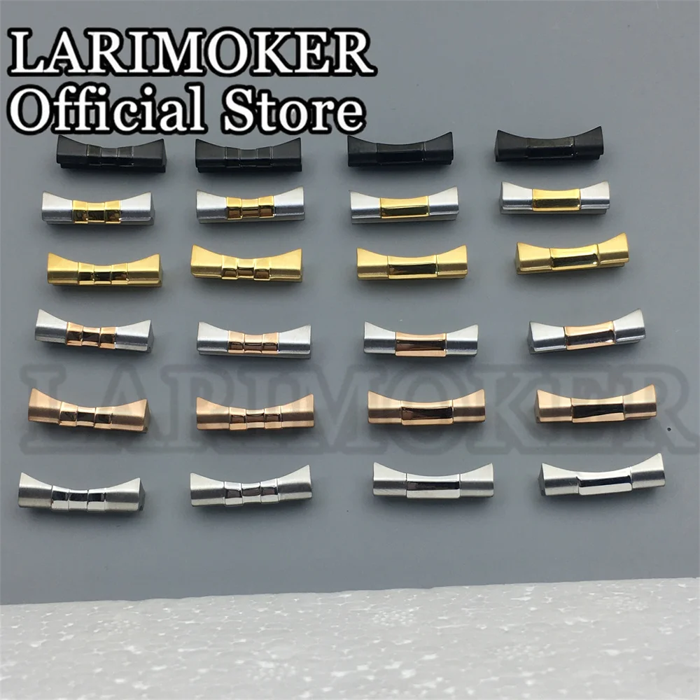 

'ARIMOKER 20mm Seamless Connection Stainless Curved End Link Endlink Just For Diving Watch band Watch Rubber Leather Strap