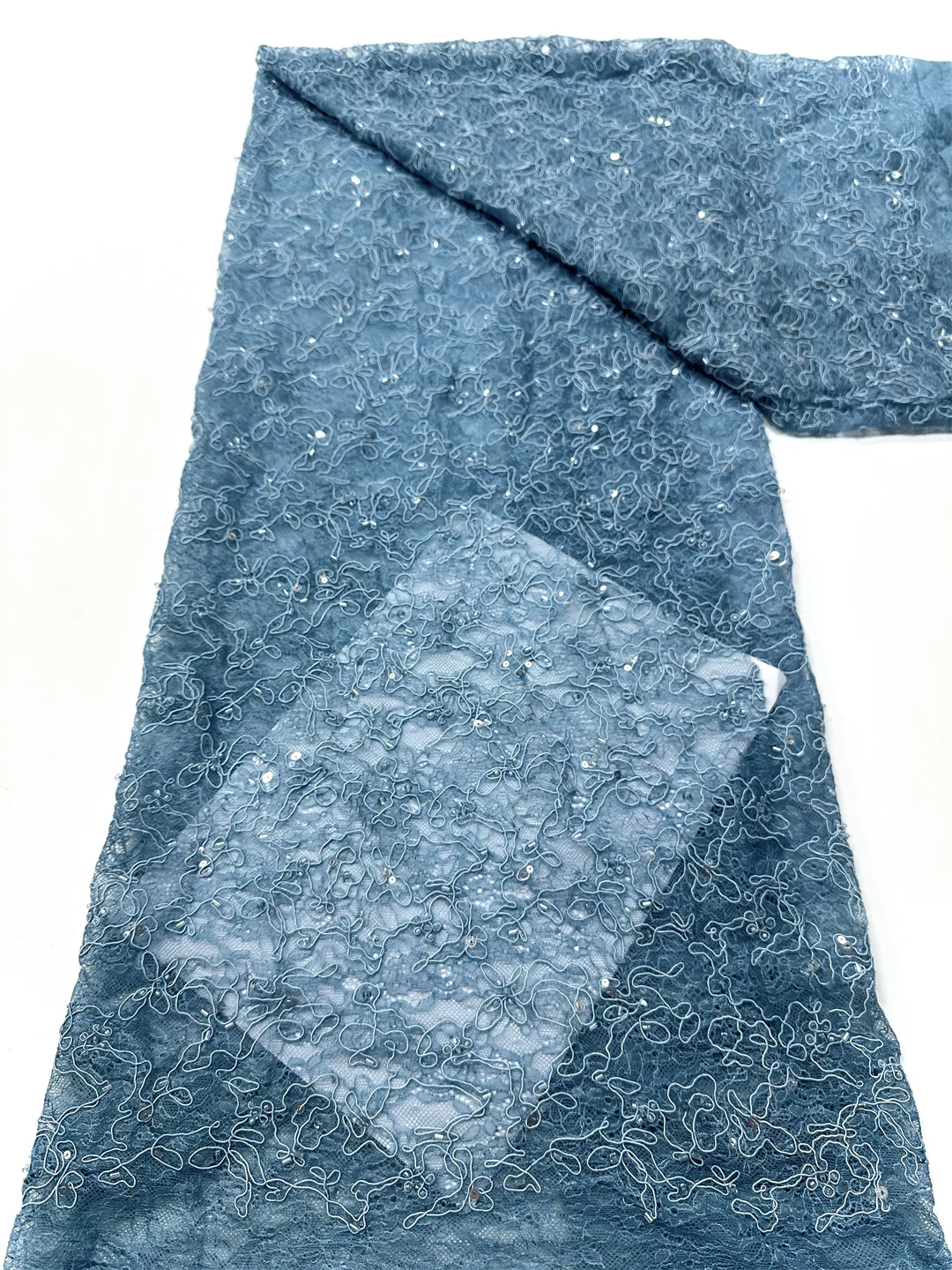 Luxus Pailletten Spitze Stoff mit Stickerei Spitze Blume Stoff Mode Französisch Tüll Mesh Spitze Stoff für Kleid Nähen