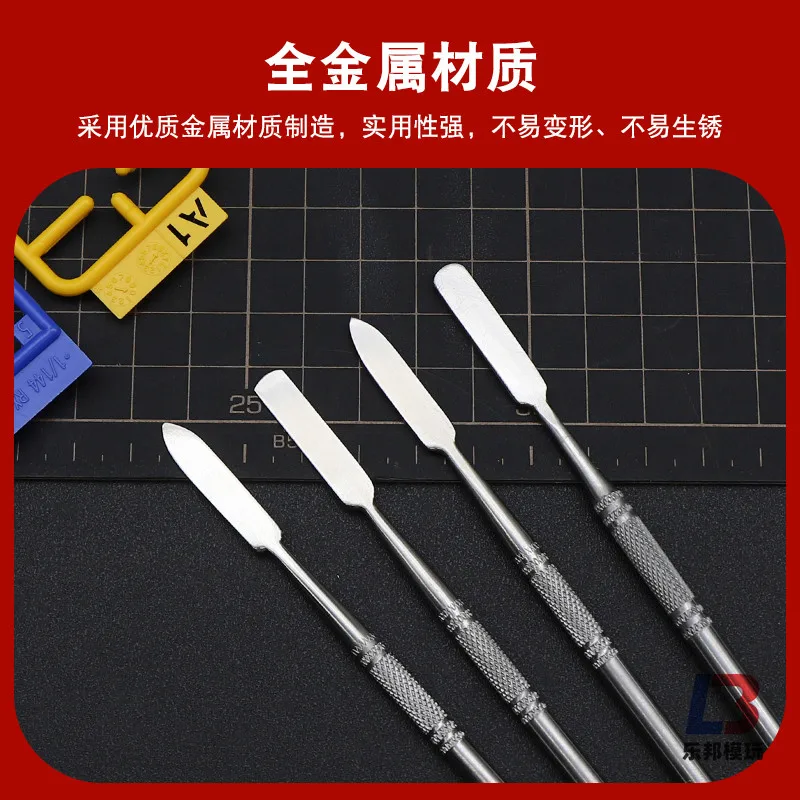 Color Mixing Stick Soil Filling Scraper Batch Trim Handmade Clay Sculpture Oil Clay Soft Ceramic Plastering Model Tool