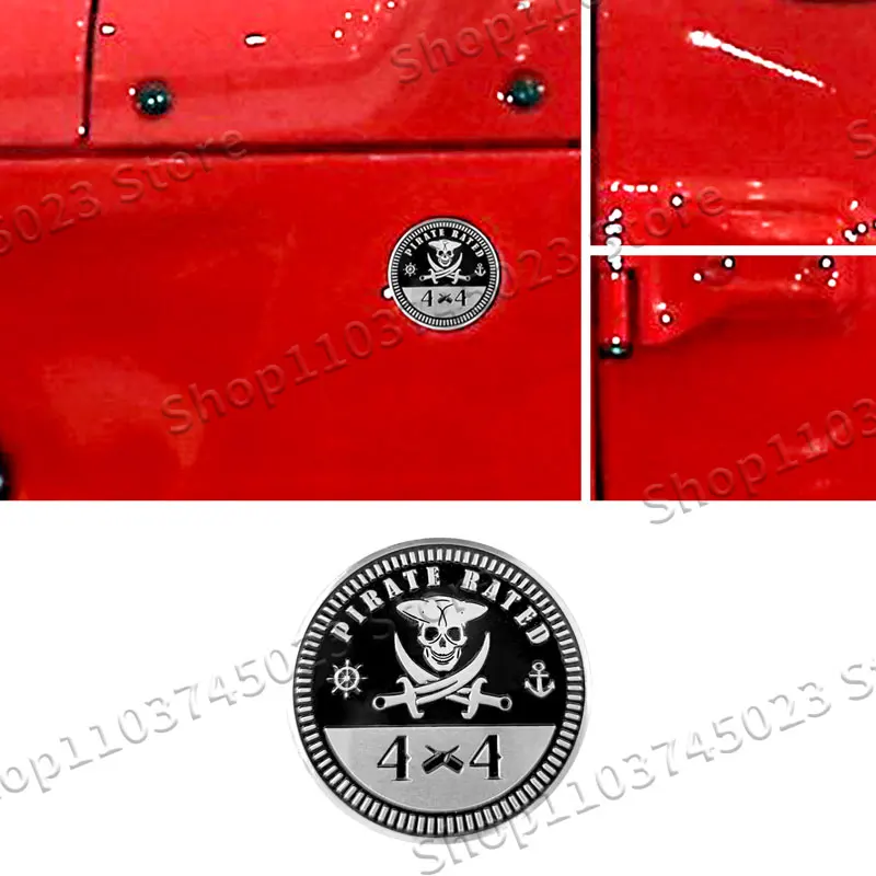 Creative 3D Aluminum Car Styling Truck Graphic 4X4 Rated Logo Sticker For Wrangler Grand Cherokee Renegade Patriot Decor
