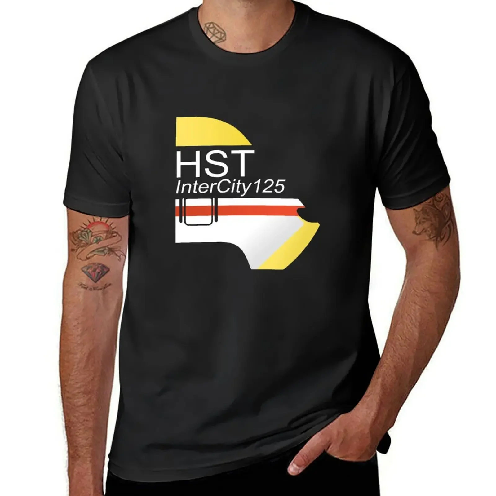 

HST InterCity 125 Class 43 Train T-Shirt cotton man t-shirts oversizeds funny gifts t shirts for men pack