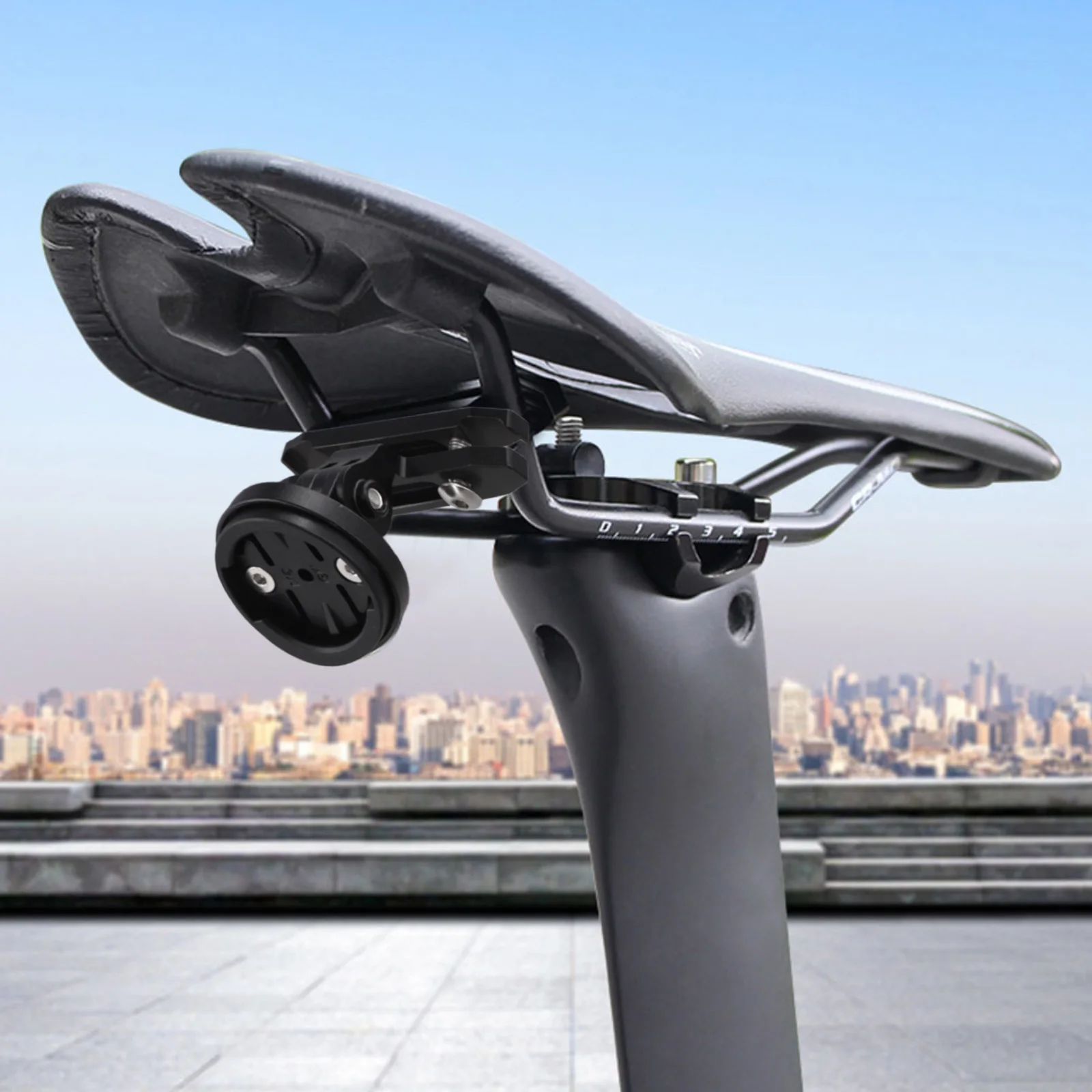 

Высокая производительность, высокое качество, горячая распродажа, новый держатель для камеры на седло, 1 шт., 50 г, алюминиевый сплав + нейлон, черный