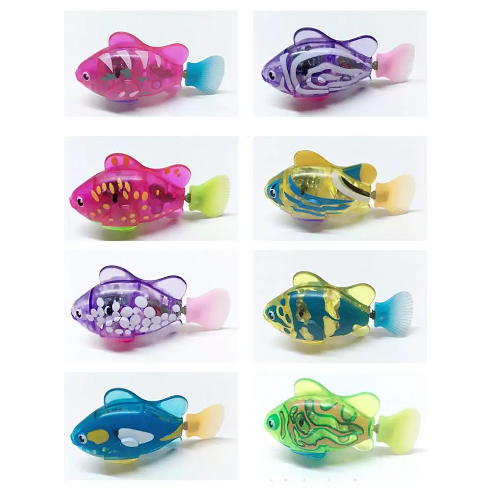 Summer Baby Bath Toys Light Induction Swimming Fish Electronic Fish Simulation Fish Robot Fish Toys In The Water Gifts For Kids