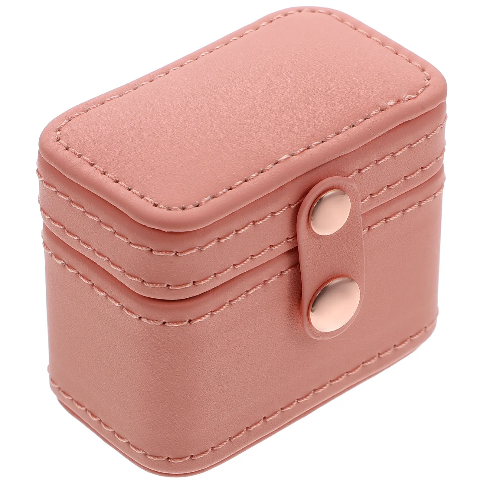 

Mini Ring Box Elegant Retro PU Ring Storage Case Jewelry Gift Container for Wedding Anniversary Birthday Valentine's Day Small