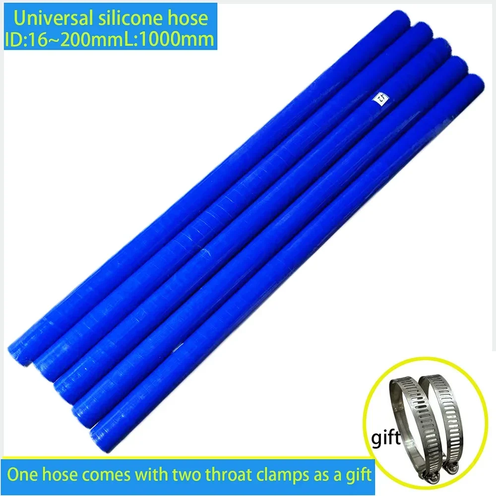 Blue universal silicone hose, high temperature and high pressure resistant car intercooler tube, ID45mm ID50mm ID70mm ID80mm...
