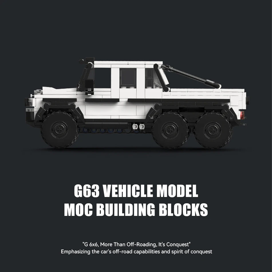 MOC G63 Vehicle Model Building Blocks Bricks with Container Display Box Speed Champion Racer Creative Garage Toys for Kids Gifts