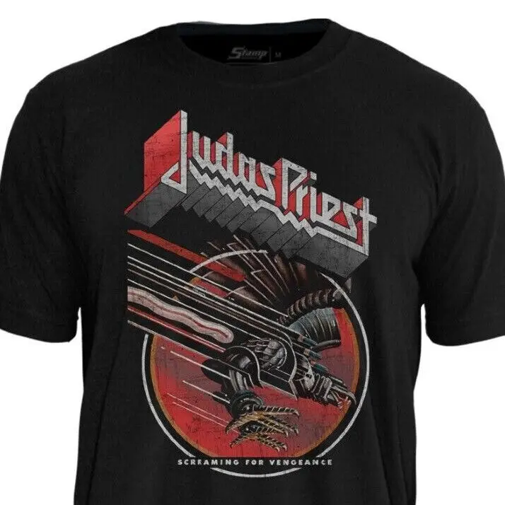 Official Licensed T-Shirt Judas Priest Screaming For Vengeance Stamp Rockwear