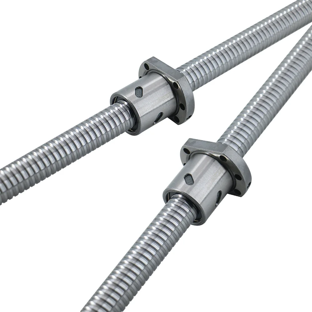 

-for C3 SFU SSR SCR SFS RM1204 1205 1210 C3 Level Ground Ball Screw R12 Lead 4 5 10mm Ballnut CNC （0.001mm/300mm） High Precision