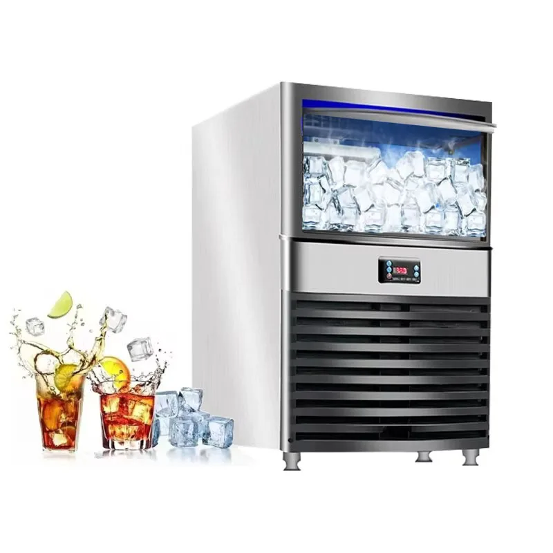 Straight door style Ice Maker Machine for Restaurant Home Ice Cube Maker 60kg/80kg/100kg