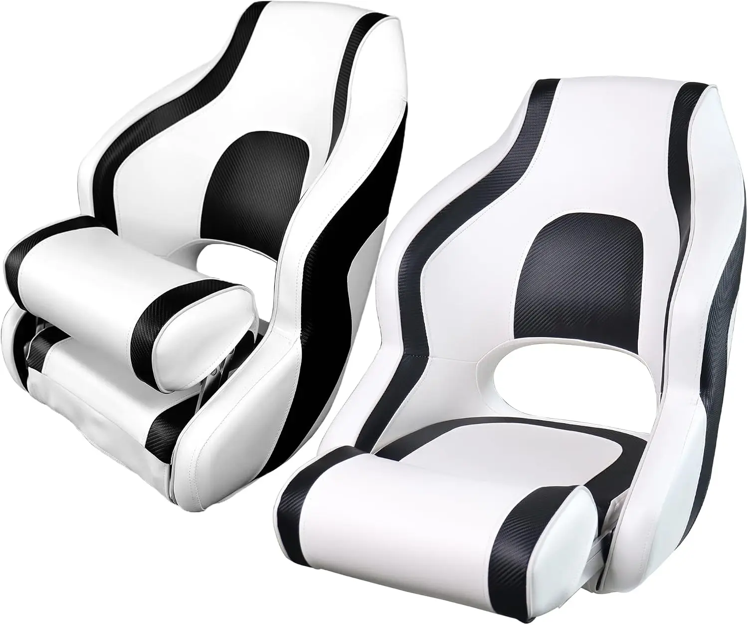 Captains Bucket boat Seat Premium Sports Flip Up Boat Seats 2 Pack