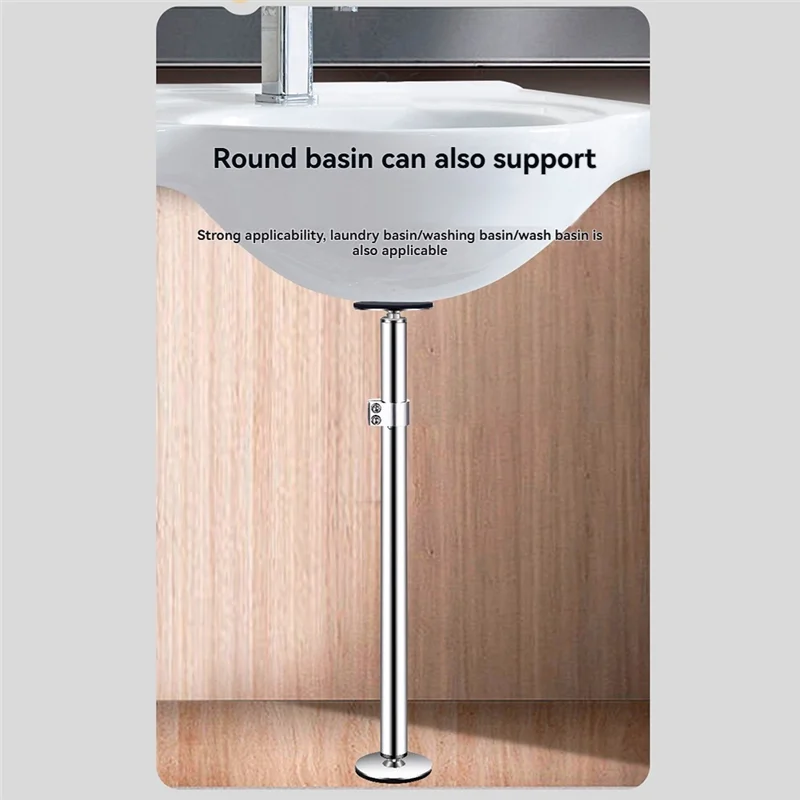 【Venta flash】Soportes para fregadero bajo montaje, soporte para fregadero bajo montaje, instalación ajustable de patas de fregadero de acero inoxidable para cocina