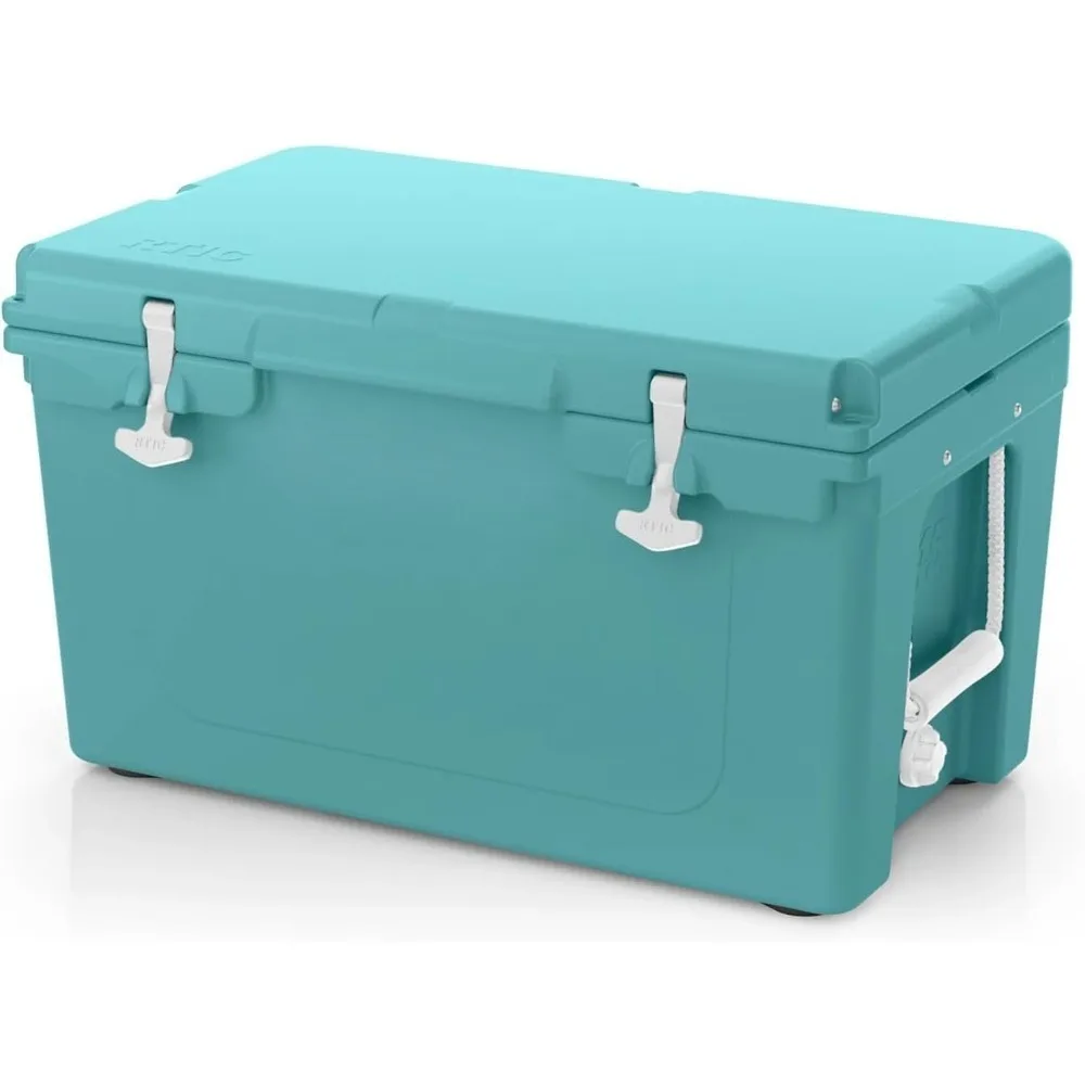 

65 QT Ultra-Tough Cooler Hard Insulated Portable Ice Chest Box for Beach, Drink, Beverage, Camping, Picnic, Fishing, Boat,