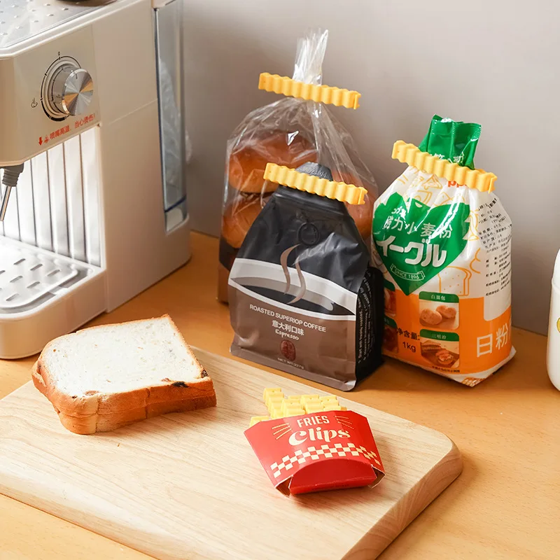 Potato clause sealing clip refrigerator sticker magnetic sticker snack sealing clip food clip plastic bag seasoning sealing stri