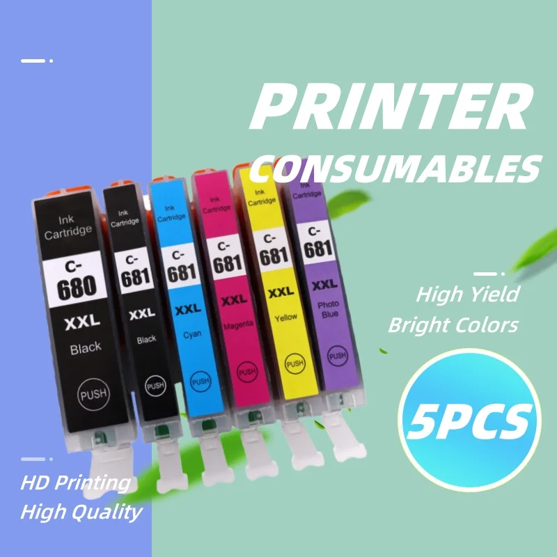 

PGI-680 CLI-681 XXL pgi680 cli681 Картридж для Canon PIXMA TR7560 TR8560 TS6160 TS6260 TS8160 TS8260 TS9160 TS9560 TS706