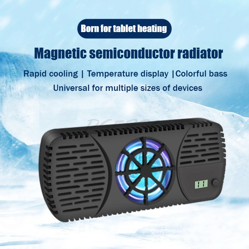 Magnetic Laptop Cooler Computer Base Stand Gaming Laptop 7-19 Inch Semiconductor Cooler Water Cooling Silent