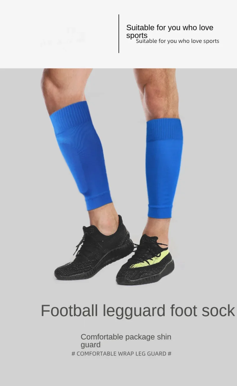 Football Leg Socks, Sweat Wicking Breathable Sports Knee Pads, Joint Knee Protector, Calf Socks Cover