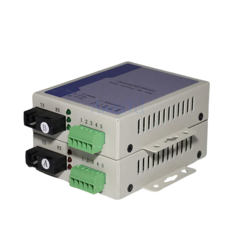 SC 485 Bidirectional Data Optical Media Converter Fiber Transceiver RS485 Communication Equipment
