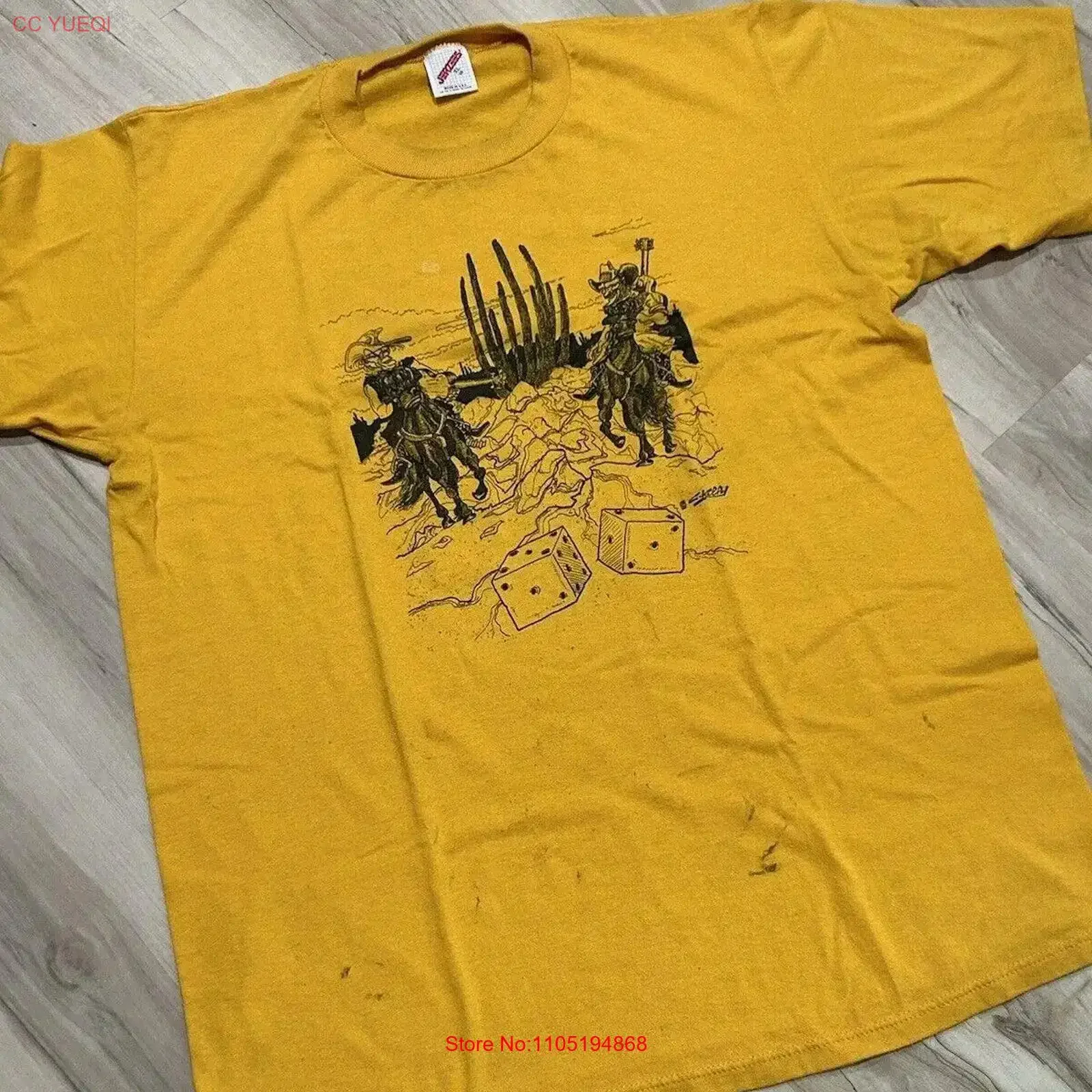 Camiseta Vintage de atún caliente, ropa de diseñador transpirable lavada vintage con dados, ligeramente superior para uso diario, cómoda