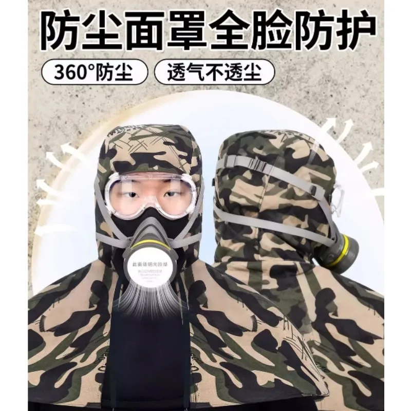 Protective Mask Full Face Dustproof Spray Pesticide Agricultural Hat Integrated Without Fog