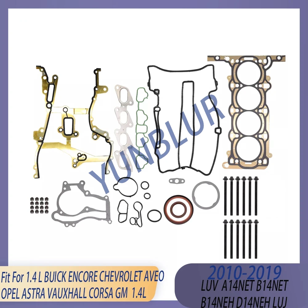 Engine Cylinder Head Gasket Set & Bolt Fit 1.4 L LUJ A14 B14 For GM BUICK ENCORE CHEVROLET AVEO OPEL ASTRA VAUXHALL CORSA 1.4L