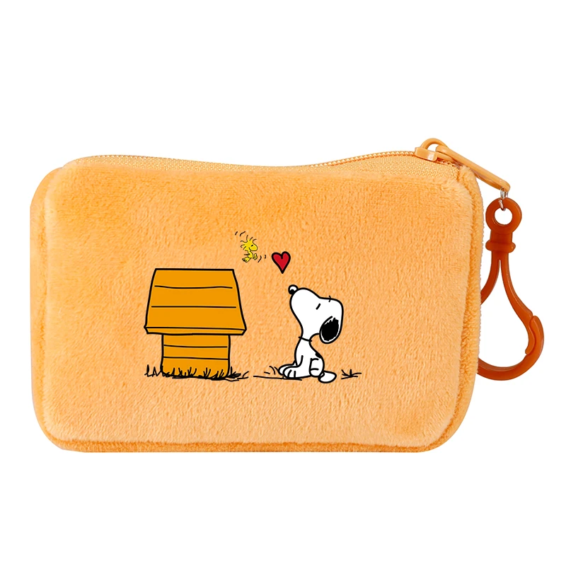 Snoopy Plush Wallet Portable Drop Resistant Small Coin Purse Cute Cartoon Pattern Keychain Coin Wallet Children's Birthday Gift