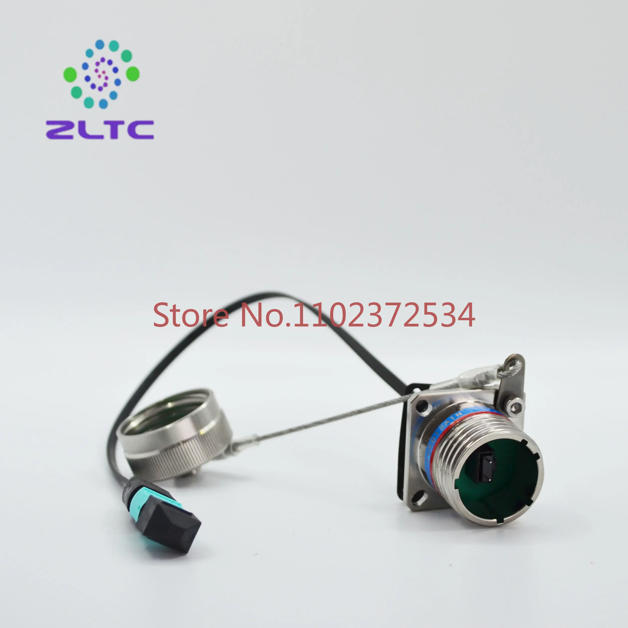 Outdoor 24 core MPO optical fiber connector air plug supporting optical cable assembly multi-mode OM3 10 gigabit optical fiber