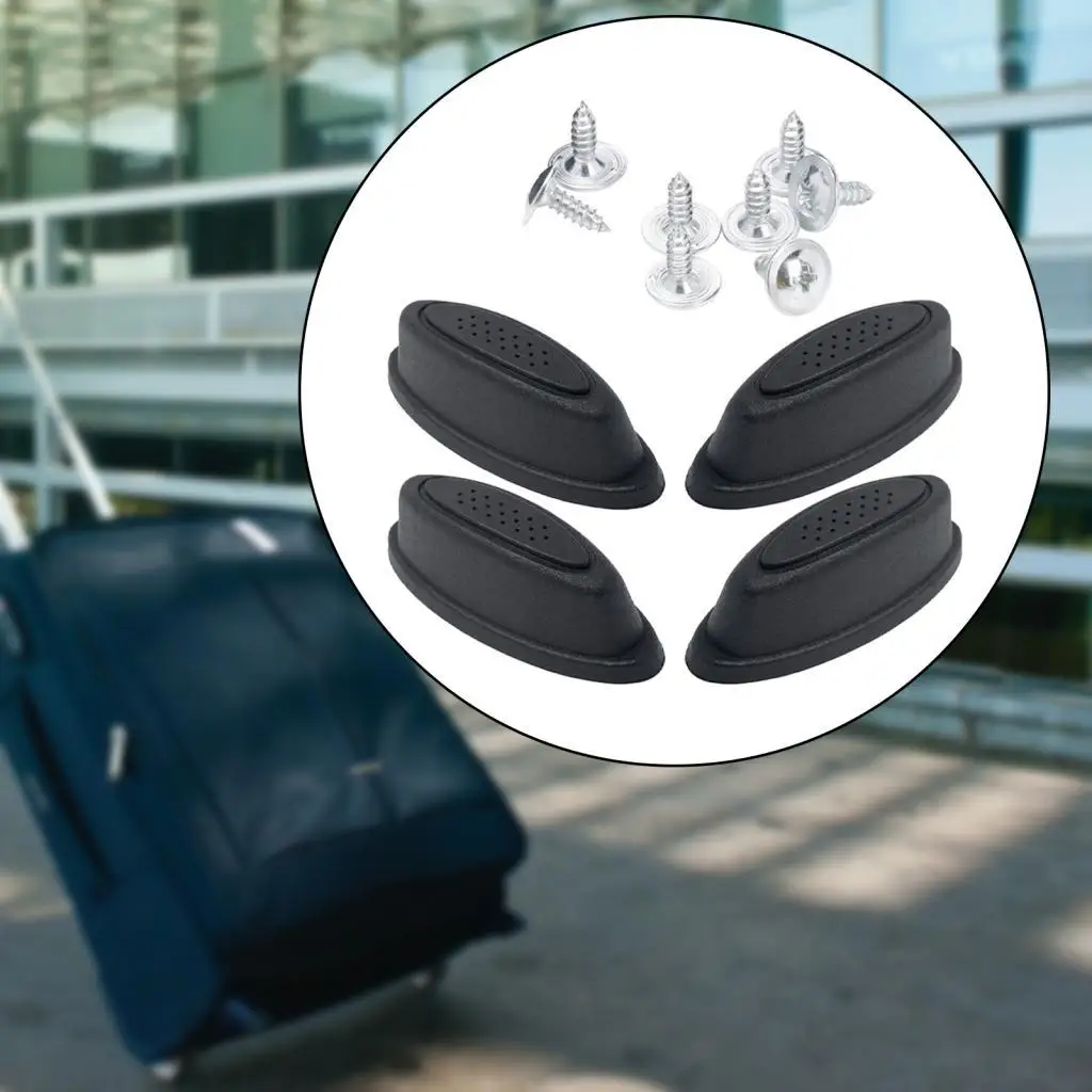 Coussinets de pieds pour valise, support de goujon astronomique pour bagages, coussinets de pieds noirs, Premium