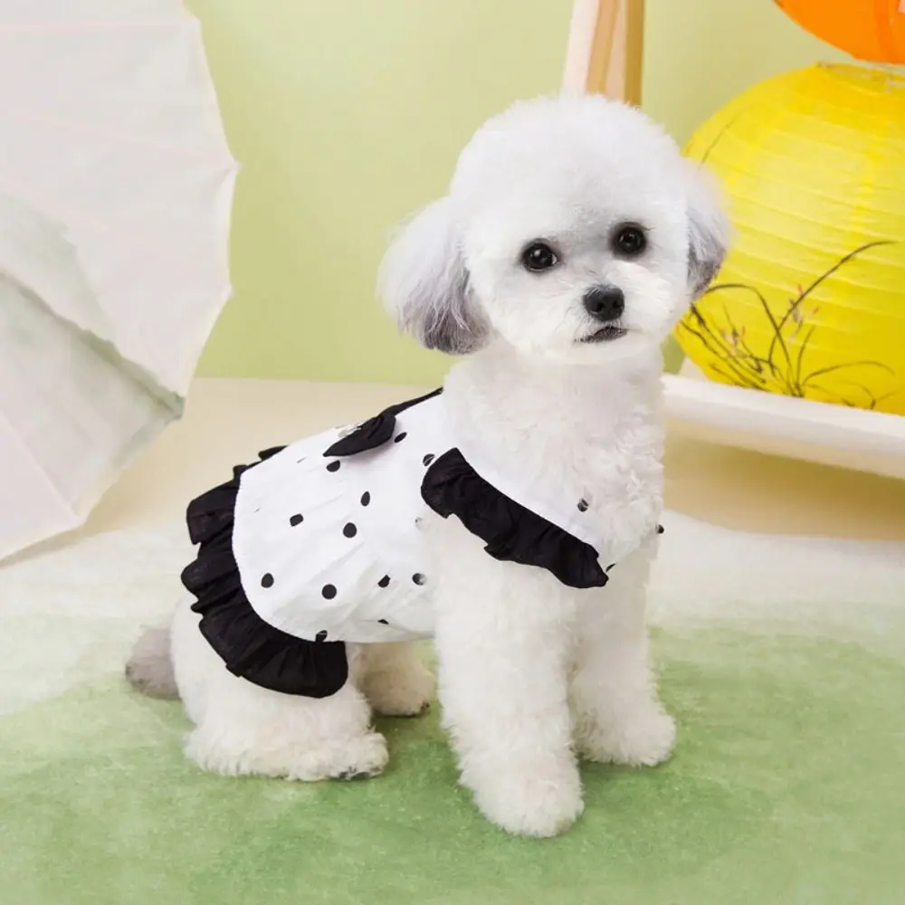 

Comfortable Cute Dog Princess Dress Soft Breathable Pet Skirt Thin Design Cat Vest Harness Spring Summer