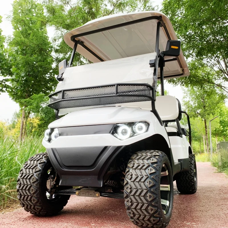 

2026 2 4 6 8 Seater High End Custom Four Wheel Vehicle Good Quality Electric Golf Cart Golf Bag Rain Cover Off Road Tire