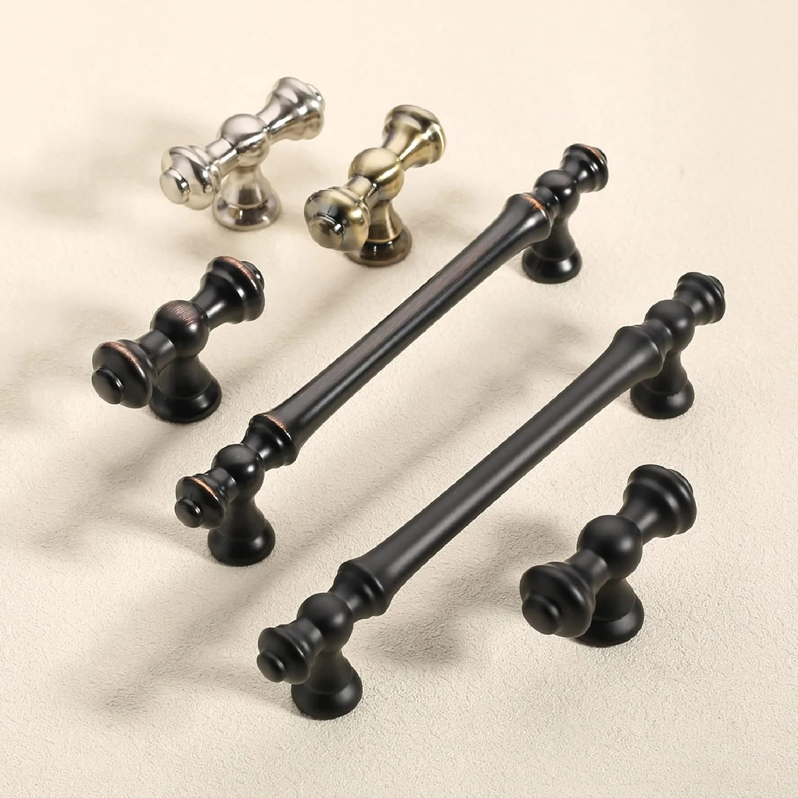 10PCS Cabinet Handles Matte Bl - Furniture Hardware Black recension och pris
