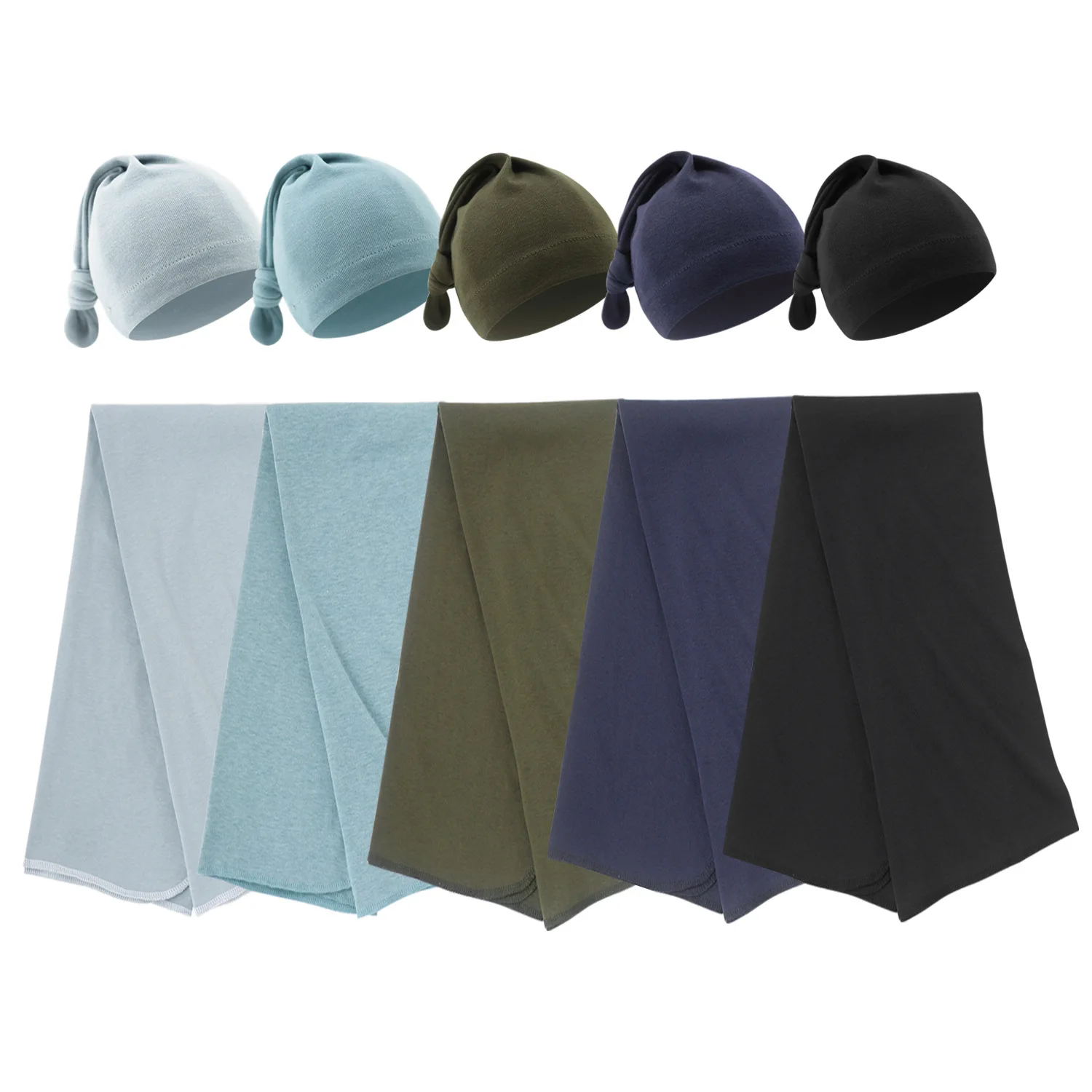 

Пеленка-кокон для новорожденных с длинным хвостиком, шапочкой и шапкой-бини для мальчиков и девочек, мягкая и уютная