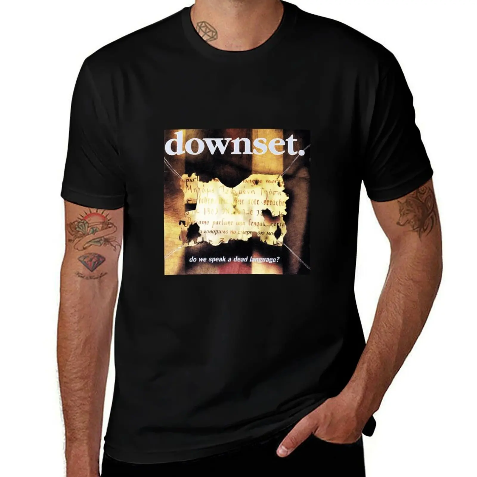 

man graphic t Downset cotton T-Shirt Dead shirt t shirt We man Language a Speak Do