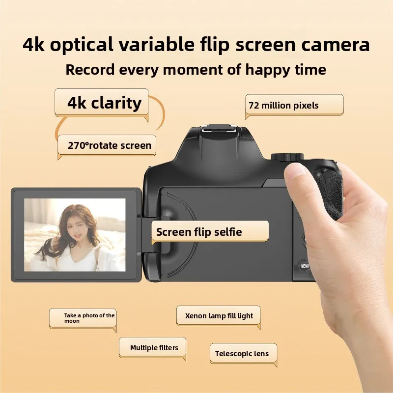 72 million pixel W 3 selfie entry SLR 4k high definition camera student camera telephoto travel student model