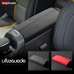 Ultrasuede Suede Wrap pudełko do podłokietnika samochodowego wykończenie panelu pokrywa dla Mercedes Benz A CLA GLA GLB B EQA EQB klasa W177 C118 X118 H247 2022